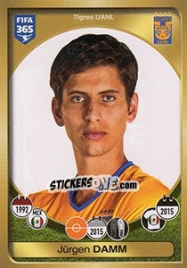 Sticker Jürgen Damm - FIFA 365: 2016-2017. East Europe - Panini