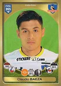 Sticker Claudio Baeza - FIFA 365: 2016-2017. East Europe - Panini