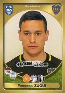 Cromo Fernando Zuqui - FIFA 365: 2016-2017. East Europe - Panini