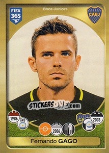 Sticker Fernando Gago - FIFA 365: 2016-2017. East Europe - Panini