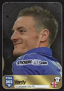 Figurina Jamie Vardy (Leicester City FC) - FIFA 365: 2016-2017. East Europe - Panini