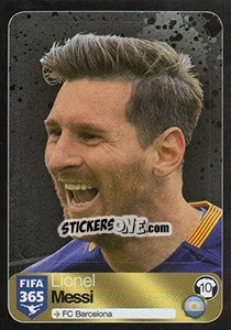 Sticker Lionel Messi (FC Barcelona) - FIFA 365: 2016-2017. East Europe n. 565 - Panini
