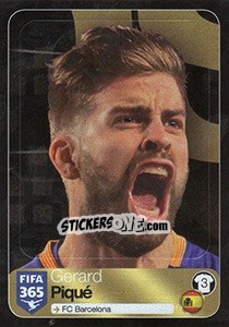 Sticker Gerard Piqué (FC Barcelona) - FIFA 365: 2016-2017. East Europe - Panini