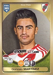 Sticker Gonzalo Martínez - FIFA 365: 2016-2017. East Europe - Panini