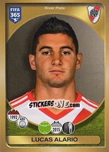 Sticker Lucas Alario - FIFA 365: 2016-2017. East Europe n. 581 - Panini