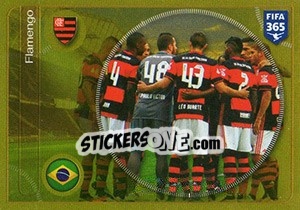 Sticker Flamengo team - FIFA 365: 2016-2017. East Europe n. 616 - Panini