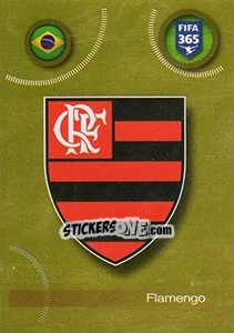 Sticker Flamengo logo - FIFA 365: 2016-2017. East Europe n. 617 - Panini