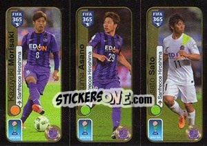 Sticker Morisaki / Asano / Sato - FIFA 365: 2016-2017. East Europe - Panini