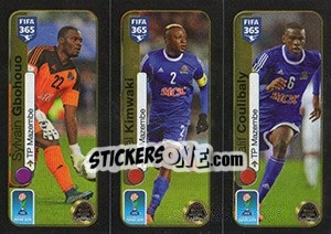 Sticker Gbohouo / Kimwaki / Coulibaly - FIFA 365: 2016-2017. East Europe - Panini