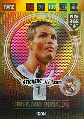 Cromo Cristiano Ronaldo - FIFA 365: 2016-2017. Adrenalyn XL - Nordic edition - Panini