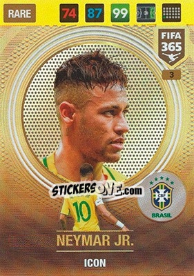 Cromo Neymar Jr - FIFA 365: 2016-2017. Adrenalyn XL - Nordic edition - Panini