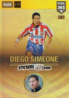 Sticker Diego Simeone - FIFA 365: 2016-2017. Adrenalyn XL - Nordic edition n. 7 - Panini