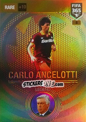 Sticker Carlo Ancelotti - FIFA 365: 2016-2017. Adrenalyn XL - Nordic edition n. 8 - Panini