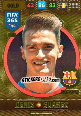 Sticker Denis Suarez - FIFA 365: 2016-2017. Adrenalyn XL - Nordic edition - Panini