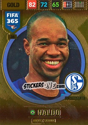 Sticker Naldo - FIFA 365: 2016-2017. Adrenalyn XL - Nordic edition n. 36 - Panini