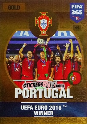 Sticker Portugal - FIFA 365: 2016-2017. Adrenalyn XL - Nordic edition n. 44 - Panini