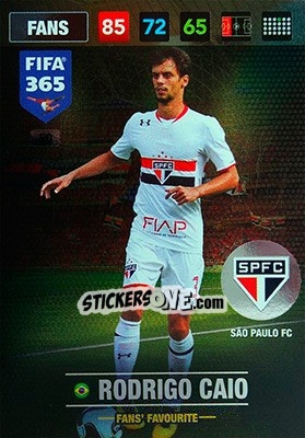 Sticker Rodrigo Caio - FIFA 365: 2016-2017. Adrenalyn XL - Nordic edition - Panini