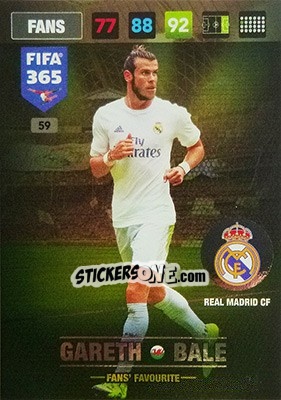 Sticker Gareth Bale - FIFA 365: 2016-2017. Adrenalyn XL - Nordic edition - Panini