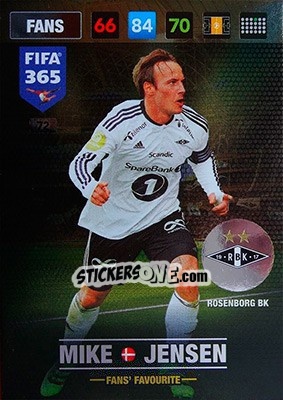 Sticker Mike Jensen - FIFA 365: 2016-2017. Adrenalyn XL - Nordic edition - Panini