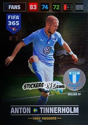 Figurina Anton Tinnerholm - FIFA 365: 2016-2017. Adrenalyn XL - Nordic edition - Panini