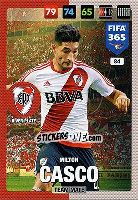 Sticker Milton Casco - FIFA 365: 2016-2017. Adrenalyn XL - Nordic edition n. 84 - Panini
