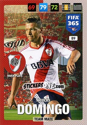 Sticker Nicolás Domingo - FIFA 365: 2016-2017. Adrenalyn XL - Nordic edition n. 89 - Panini