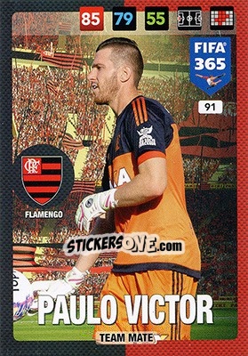 Cromo Paulo Victor - FIFA 365: 2016-2017. Adrenalyn XL - Nordic edition n. 91 - Panini