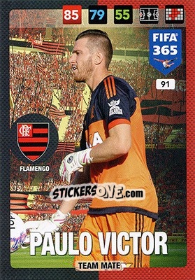 Sticker Paulo Victor - FIFA 365: 2016-2017. Adrenalyn XL - Nordic edition - Panini