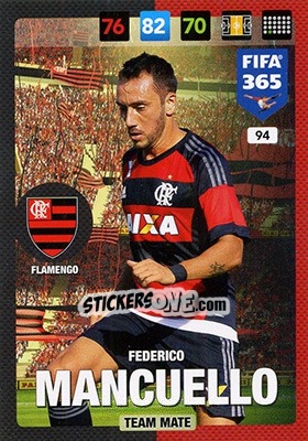 Sticker Federico Mancuello - FIFA 365: 2016-2017. Adrenalyn XL - Nordic edition n. 94 - Panini