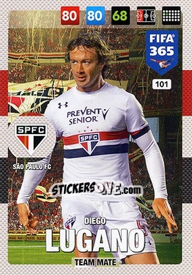 Cromo Diego Lugano - FIFA 365: 2016-2017. Adrenalyn XL - Nordic edition - Panini