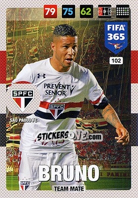 Sticker Bruno - FIFA 365: 2016-2017. Adrenalyn XL - Nordic edition n. 102 - Panini