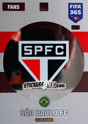 Sticker Club Badge - FIFA 365: 2016-2017. Adrenalyn XL - Nordic edition n. 104 - Panini
