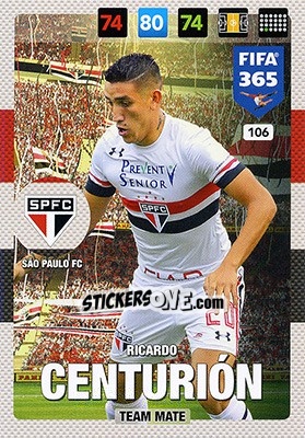 Figurina Ricardo Centurión - FIFA 365: 2016-2017. Adrenalyn XL - Nordic edition - Panini