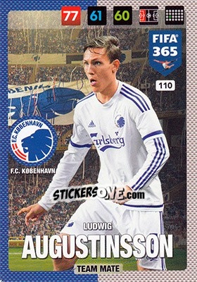 Sticker Ludwig Augustinsson - FIFA 365: 2016-2017. Adrenalyn XL - Nordic edition - Panini