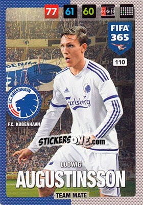 Figurina Ludwig Augustinsson - FIFA 365: 2016-2017. Adrenalyn XL - Nordic edition - Panini