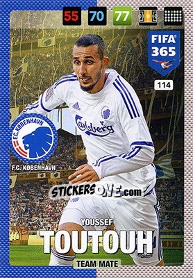Sticker Youssef Toutouh - FIFA 365: 2016-2017. Adrenalyn XL - Nordic edition n. 114 - Panini