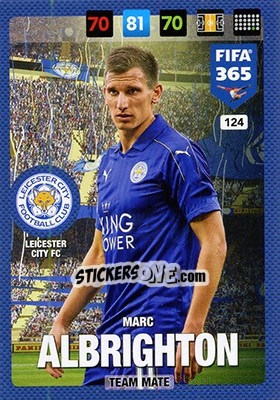 Cromo Marc Albrighton - FIFA 365: 2016-2017. Adrenalyn XL - Nordic edition - Panini