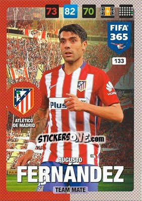 Sticker Augusto Fernández - FIFA 365: 2016-2017. Adrenalyn XL - Nordic edition n. 133 - Panini