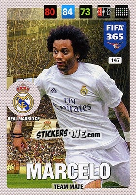 Sticker Marcelo - FIFA 365: 2016-2017. Adrenalyn XL - Nordic edition n. 147 - Panini