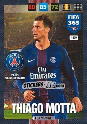 Sticker Thiago Motta - FIFA 365: 2016-2017. Adrenalyn XL - Nordic edition - Panini