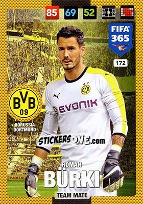 Sticker Roman Bürki - FIFA 365: 2016-2017. Adrenalyn XL - Nordic edition - Panini