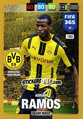 Sticker Adrian Ramos - FIFA 365: 2016-2017. Adrenalyn XL - Nordic edition n. 180 - Panini