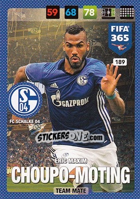Sticker Eric Maxim Choupo-Moting - FIFA 365: 2016-2017. Adrenalyn XL - Nordic edition n. 189 - Panini
