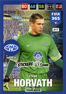 Figurina Ethan Horvath - FIFA 365: 2016-2017. Adrenalyn XL - Nordic edition n. 217 - Panini