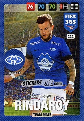 Sticker Knut Olav Rindarøy - FIFA 365: 2016-2017. Adrenalyn XL - Nordic edition - Panini