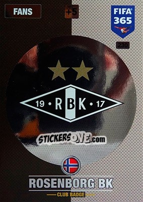 Sticker Club Badge - FIFA 365: 2016-2017. Adrenalyn XL - Nordic edition - Panini