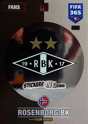 Cromo Club Badge - FIFA 365: 2016-2017. Adrenalyn XL - Nordic edition - Panini