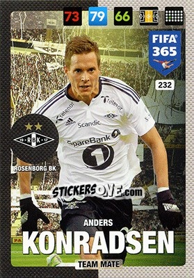 Cromo Anders Konradsen - FIFA 365: 2016-2017. Adrenalyn XL - Nordic edition - Panini