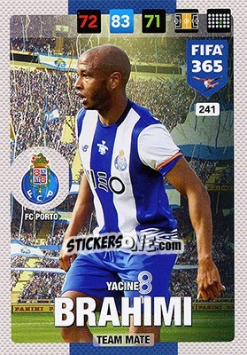 Sticker Yacine Brahimi - FIFA 365: 2016-2017. Adrenalyn XL - Nordic edition - Panini