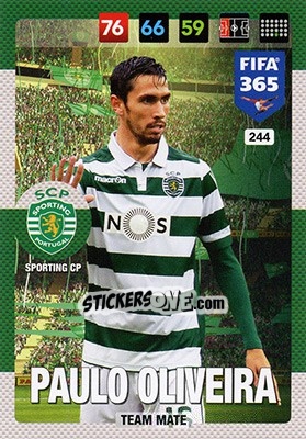 Cromo Paulo Oliveira - FIFA 365: 2016-2017. Adrenalyn XL - Nordic edition - Panini